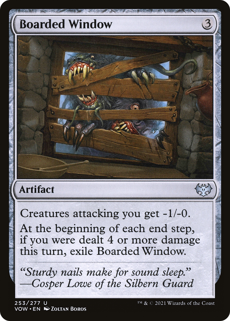 Boarded Window - Foil