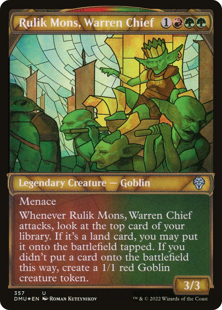 Rulik Mons, Warren Chief (357) (Showcase) - Textured Foil
