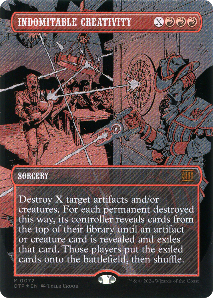 Indomitable Creativity (0072) (Borderless) - Textured Foil