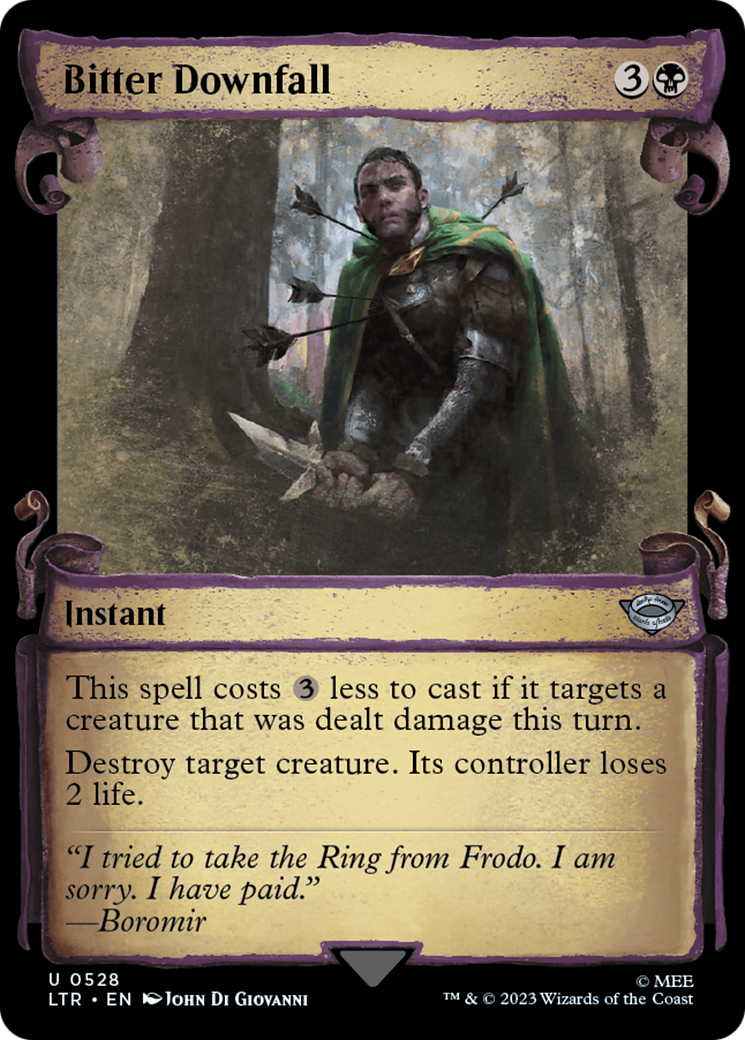 Bitter Downfall (0528) (Showcase) - Silver Foil