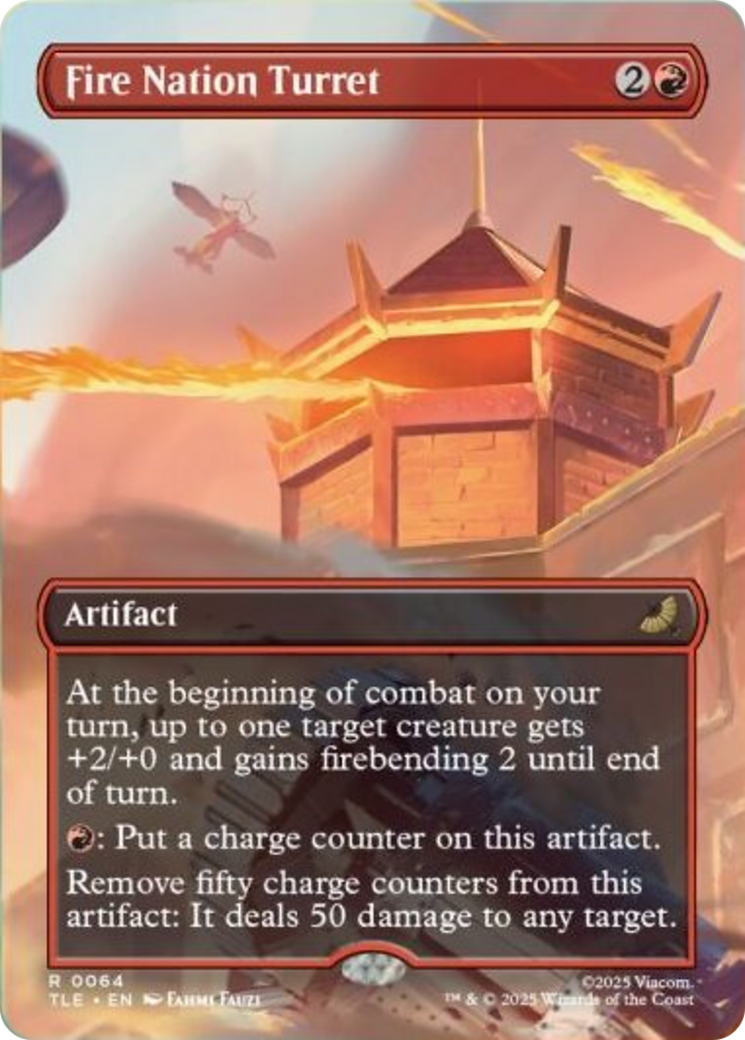 Fire Nation Turret (0064) (Borderless) - Foil tle
