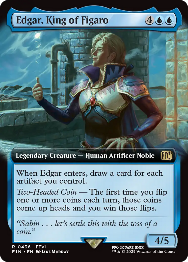 Edgar, King of Figaro (0436) (Extended Art)