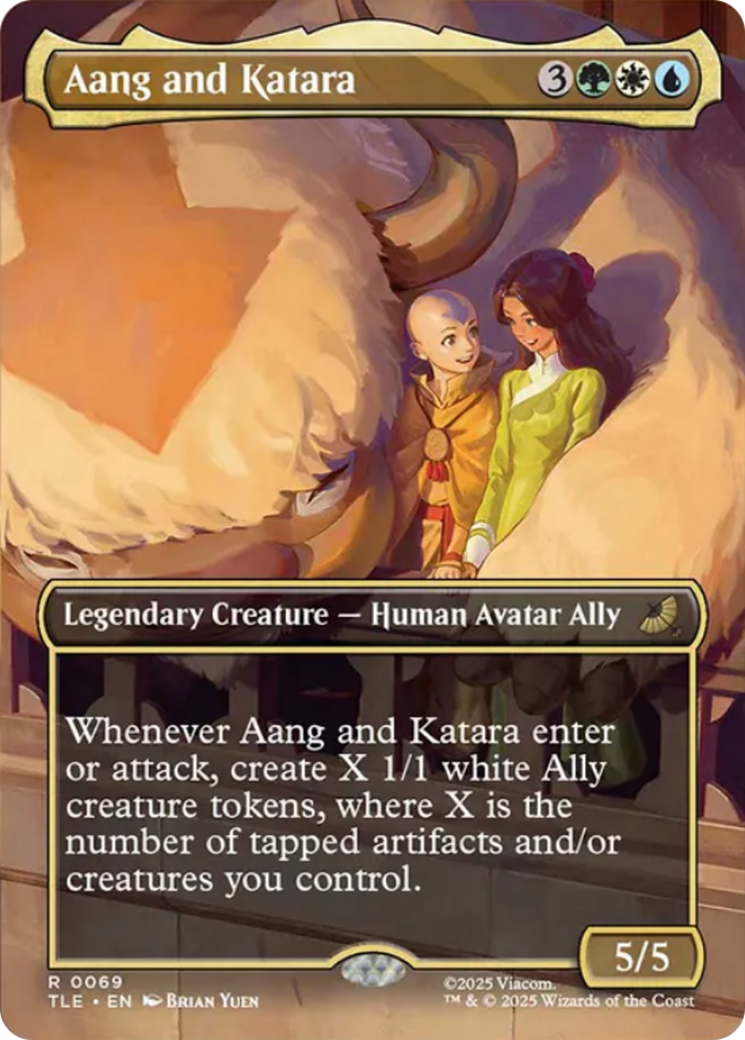 Aang and Katara (0069) (Borderless) tle