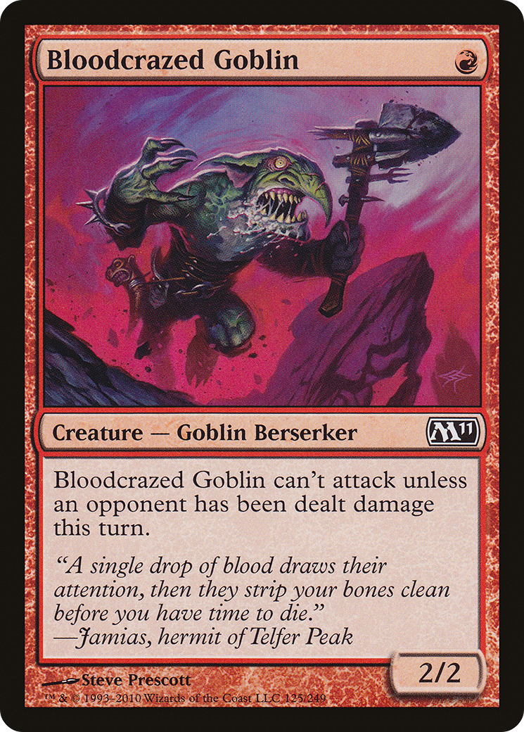 Bloodcrazed Goblin - Foil