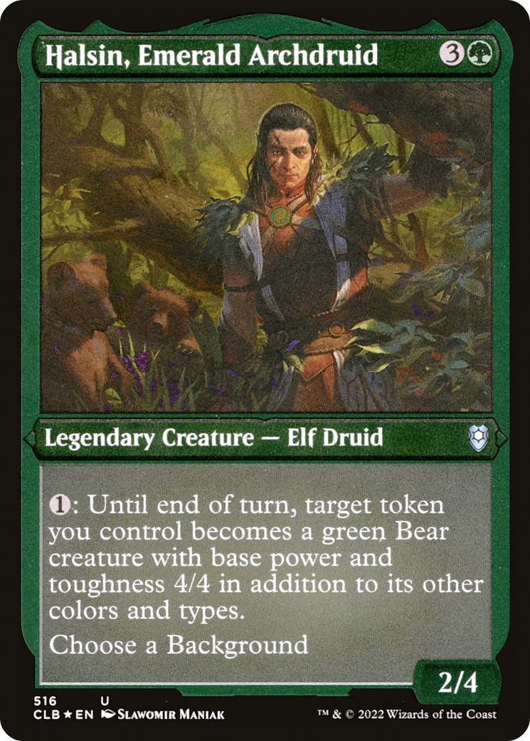 Halsin, Emerald Archdruid - Foil Etched