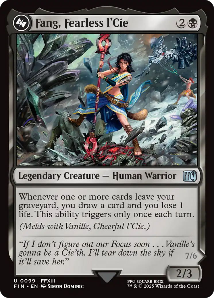 Fang, Fearless l'Cie // Ragnarok, Divine Deliverance - Foil