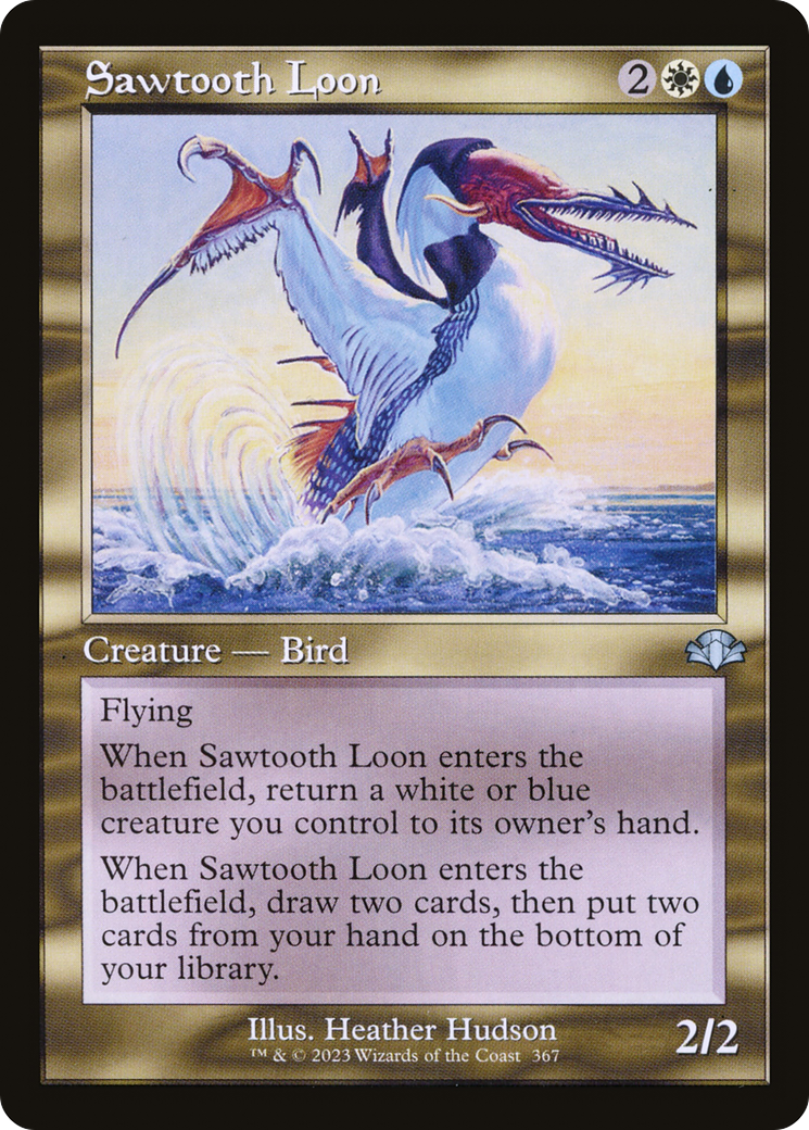 Sawtooth Loon (367) (Retro Frame)