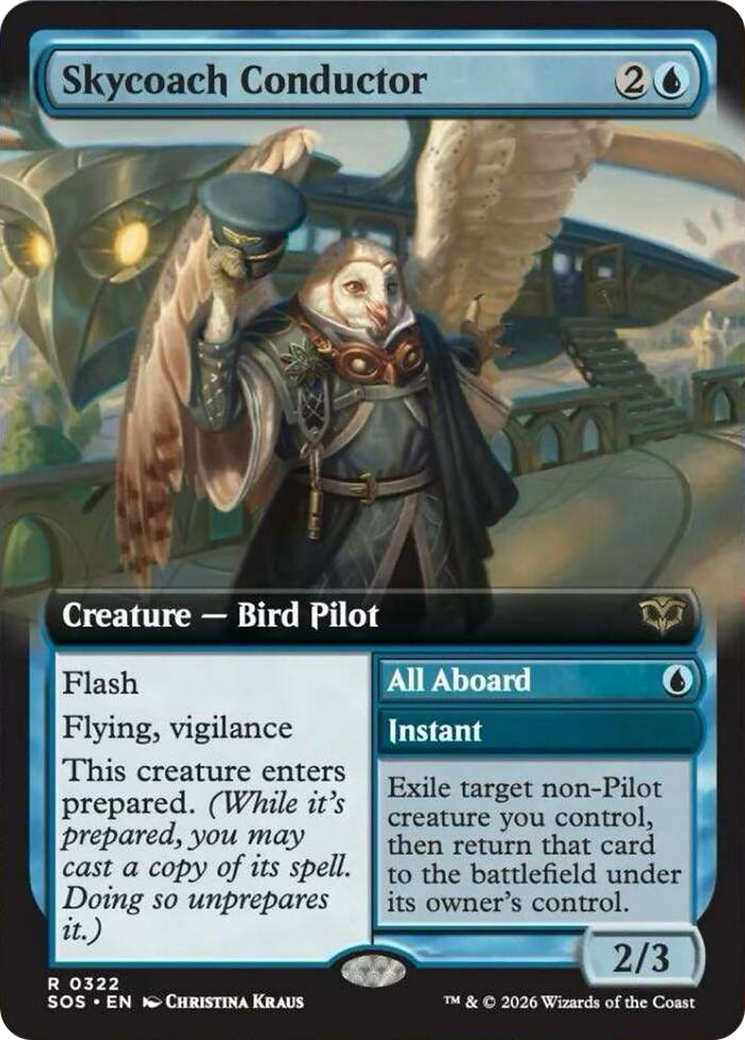 Skycoach Conductor // All Aboard (0322) (Extended Art) (SOS) - Foil