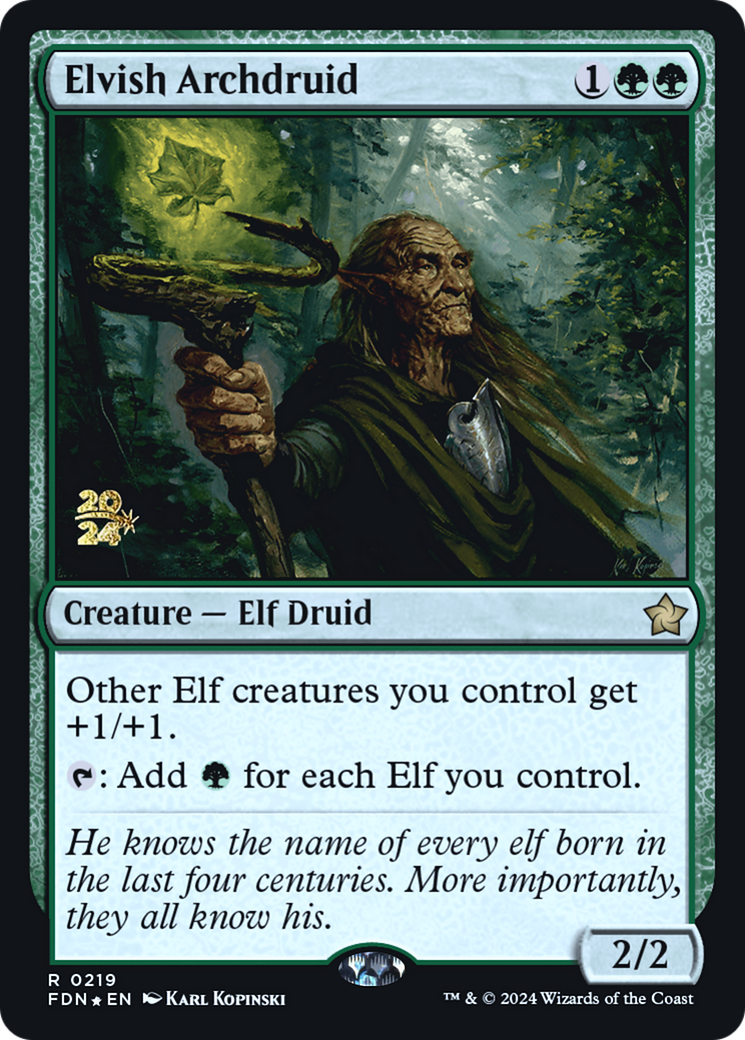 Elvish Archdruid (0219) (Prerelease) - Foil
