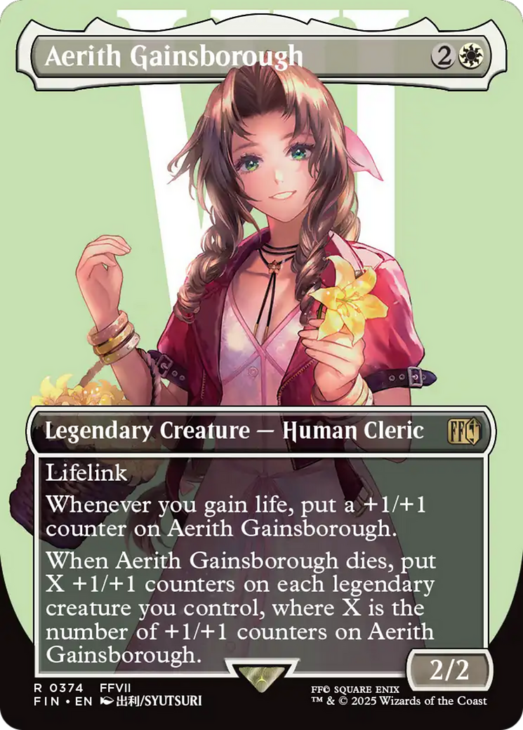 Aerith Gainsborough (0374) (Borderless)