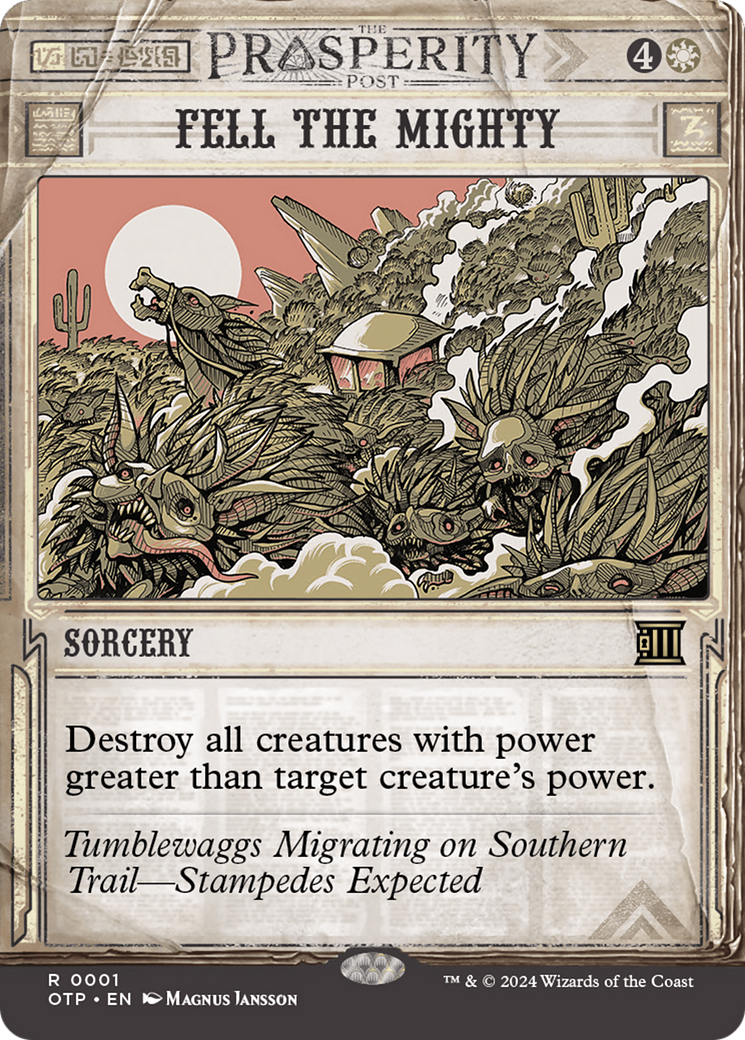 Fell the Mighty (0001) (Showcase) - Foil