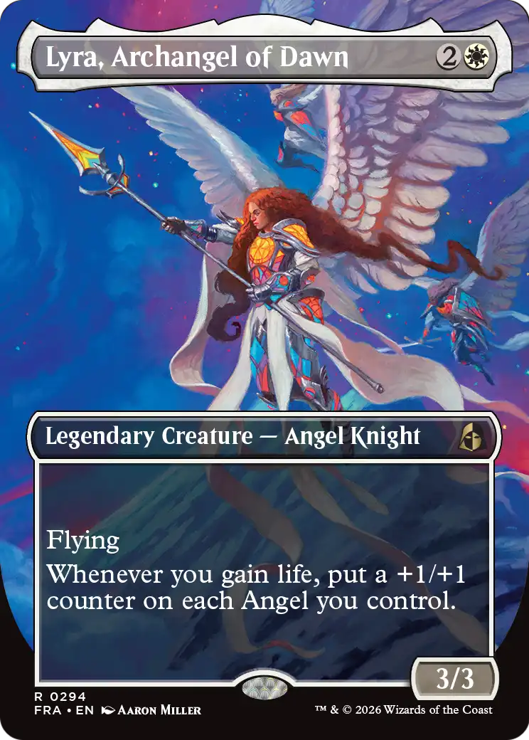 Lyra, Archangel of Dawn (0294) (Borderless) (FRA) - Foil