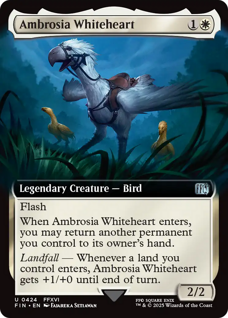 Ambrosia Whiteheart (0424) (Extended Art) - Foil