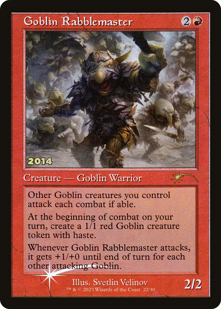 Goblin Rabblemaster (022) (2014) (Retro Frame) - Foil