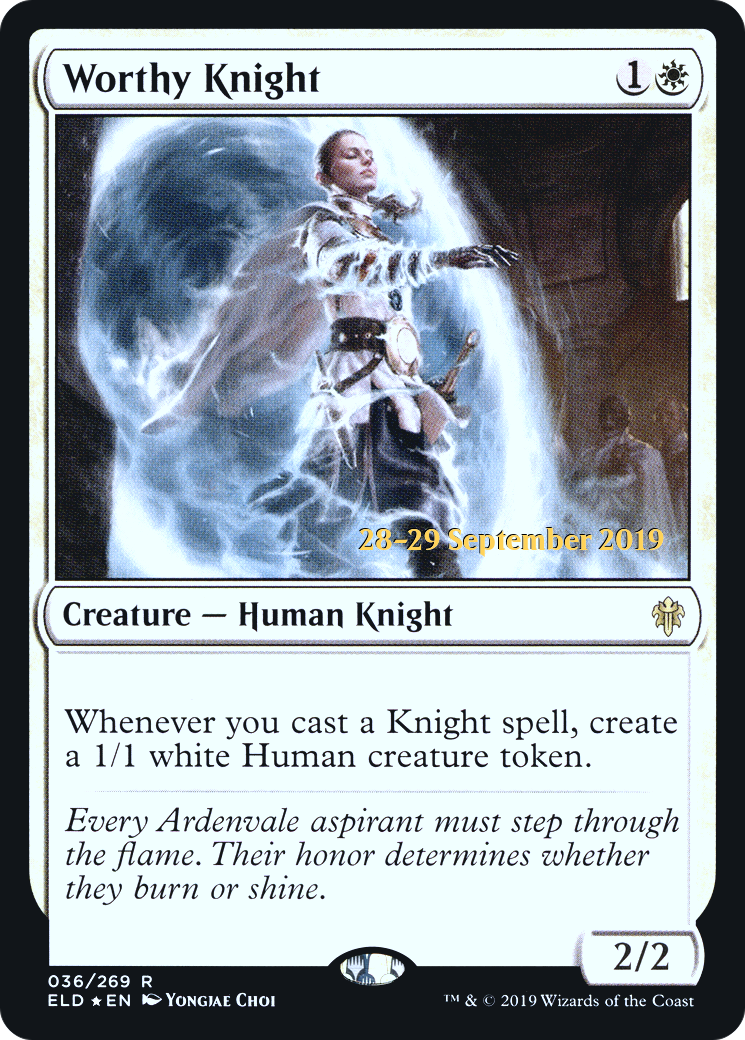 Worthy Knight (036) (Prerelease) - Foil
