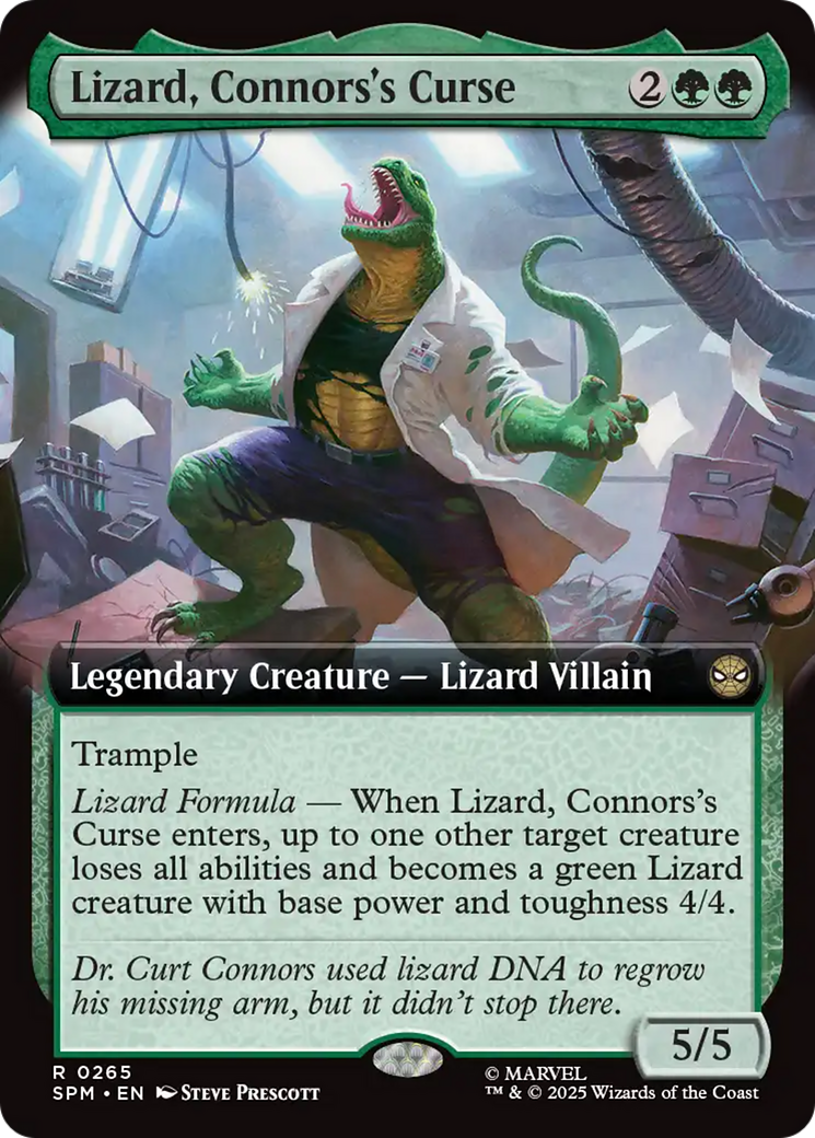 Lizard, Connors's Curse (0265) (Extended Art) - Foil