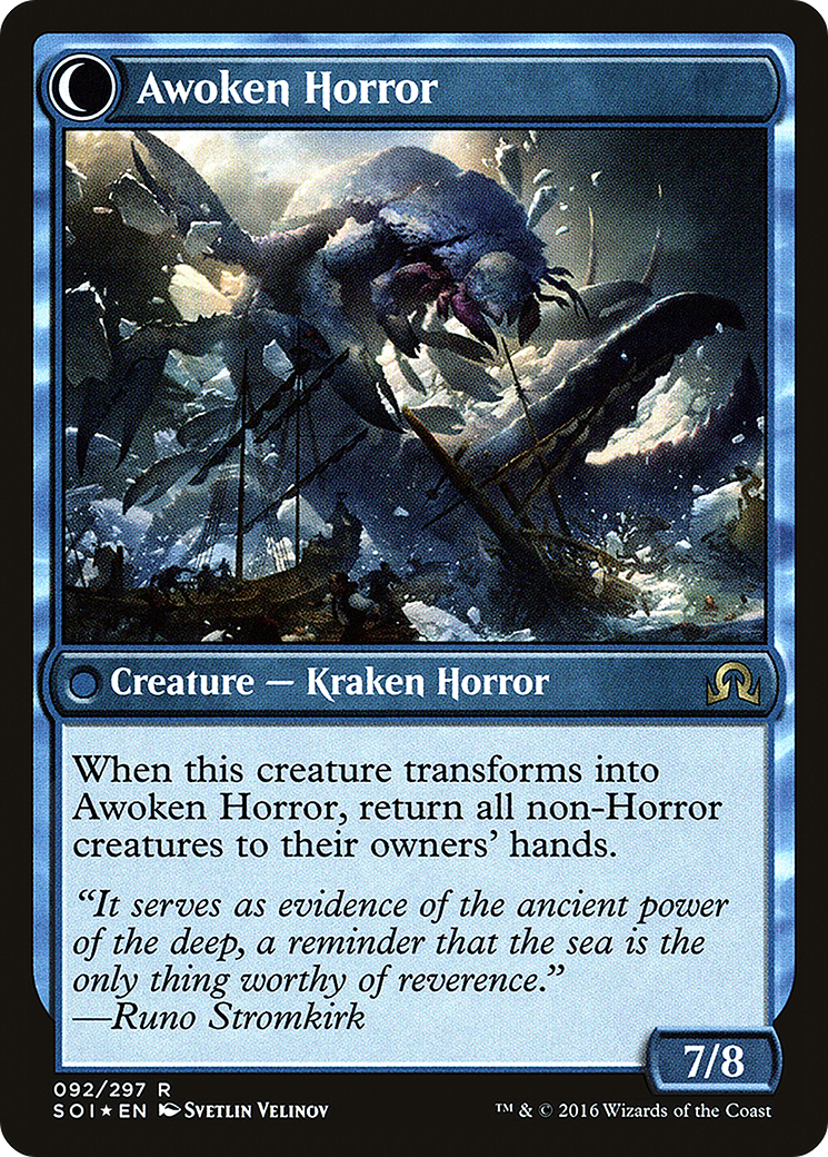 Thing in the Ice // Awoken Horror (092) (Prerelease) (PSOI) - Foil