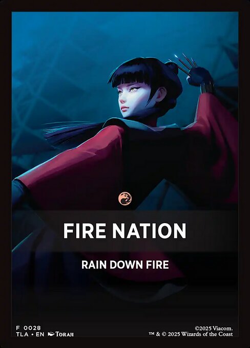 Fire Nation Theme Card (0028) (FTLA)