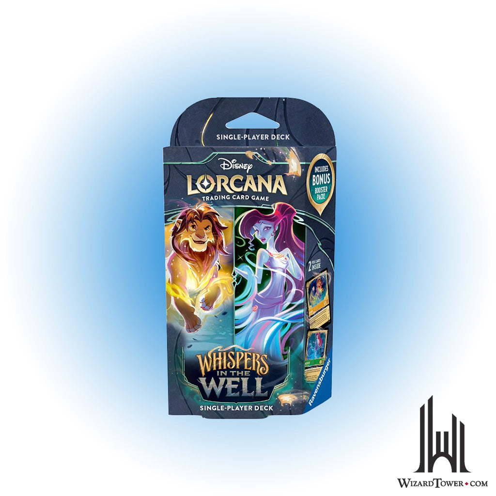 Disney Lorcana Whispers in the Well Starter Deck - Amber & Emerald