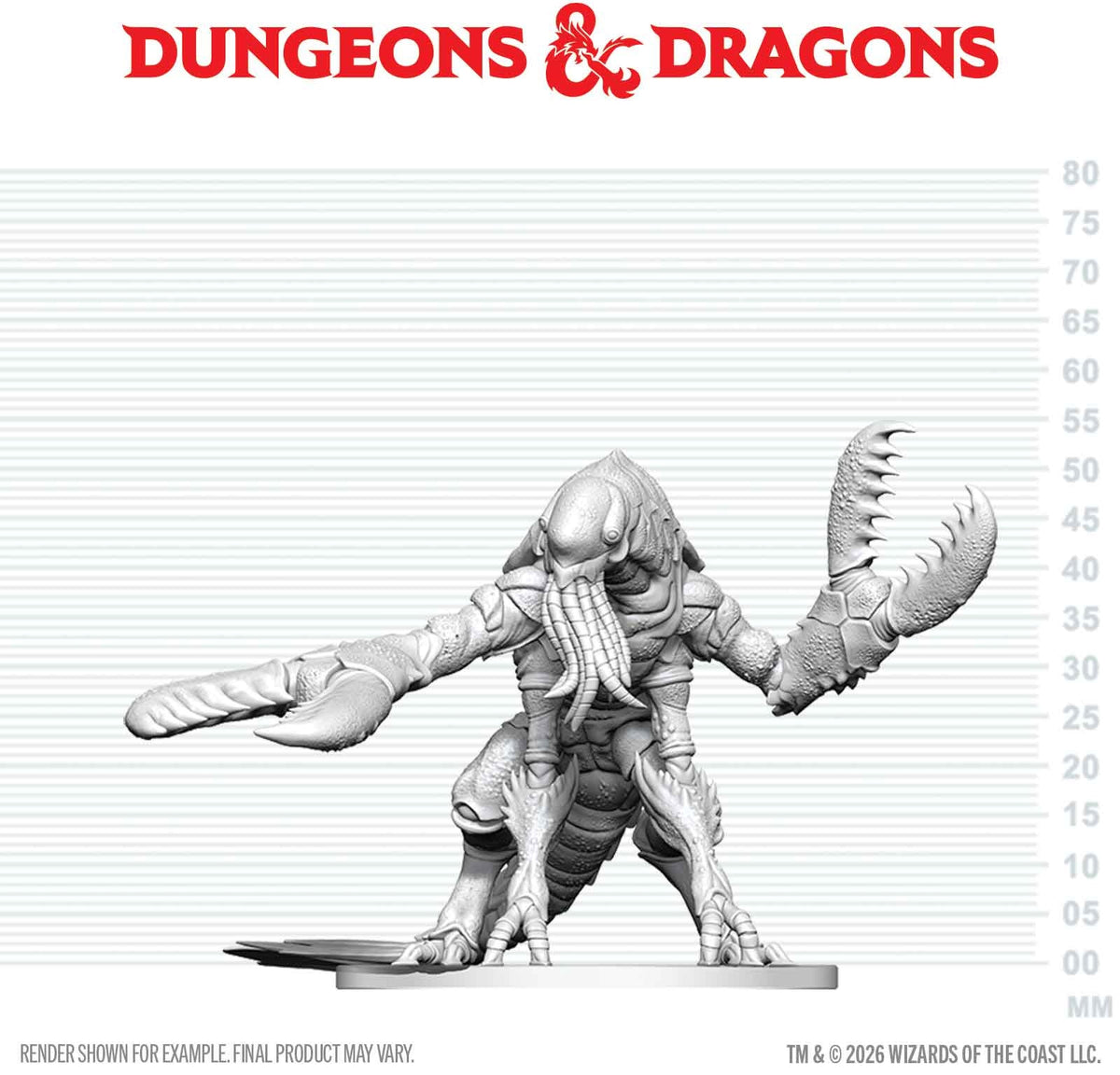 Unpainted Miniature - Dungeons & Dragons - Chuul
