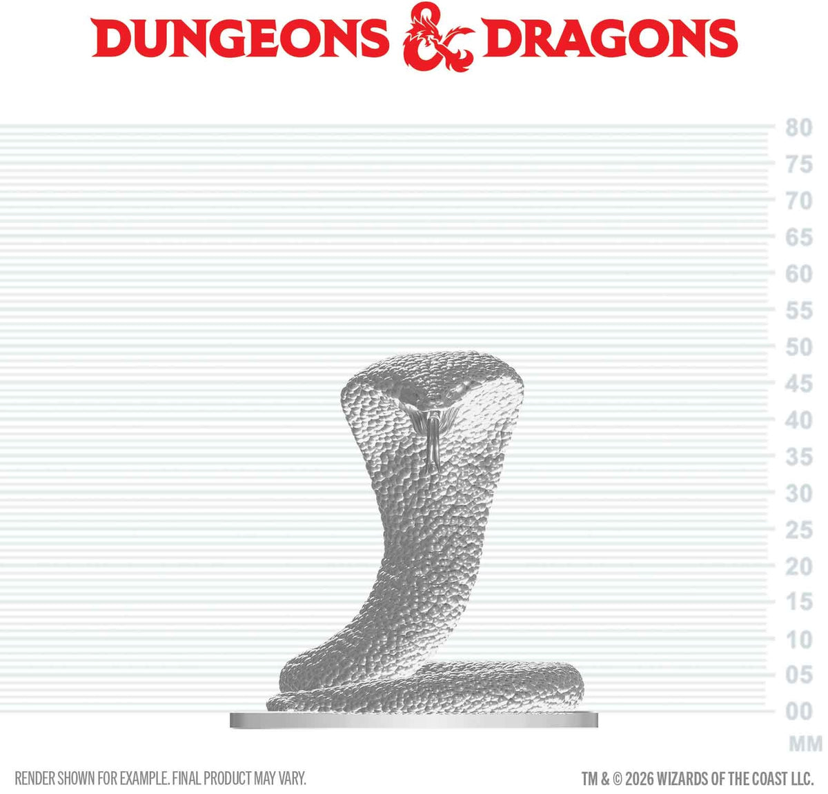 Unpainted Miniature - Dungeons & Dragons - Polar Serpent