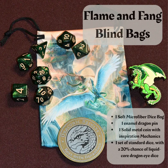 Dice Set - Flame and Fang Mystery Dice 7ct