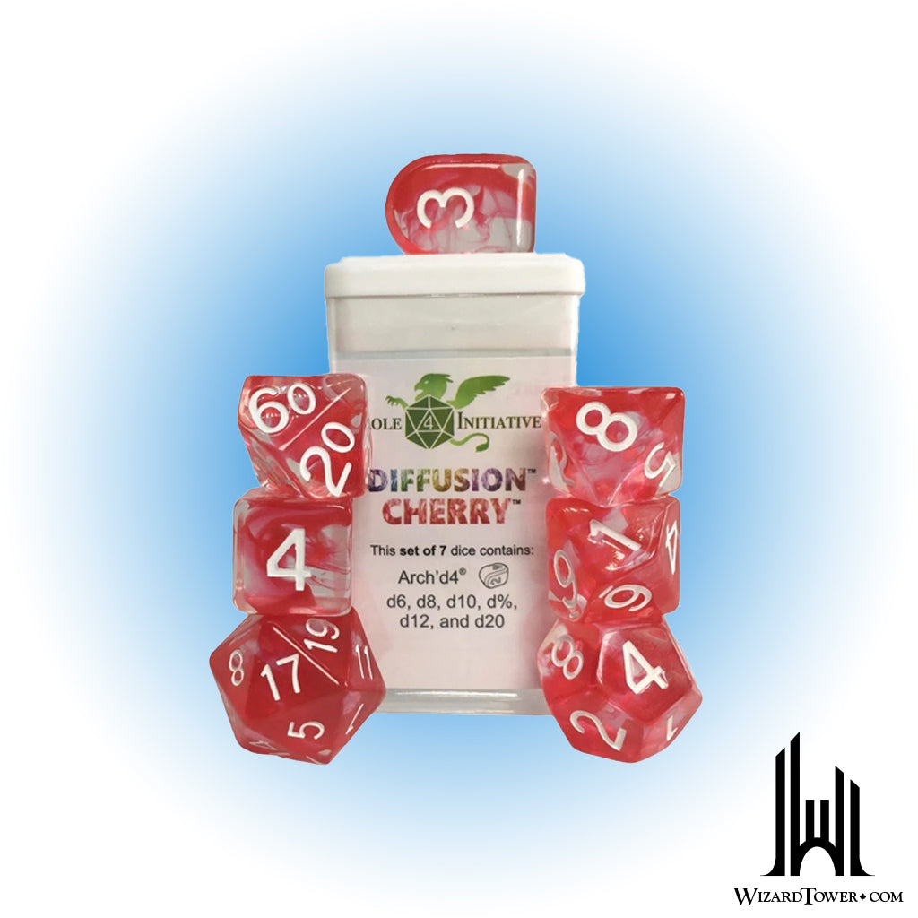 Dice Set - Diffusion Cherry 7ct