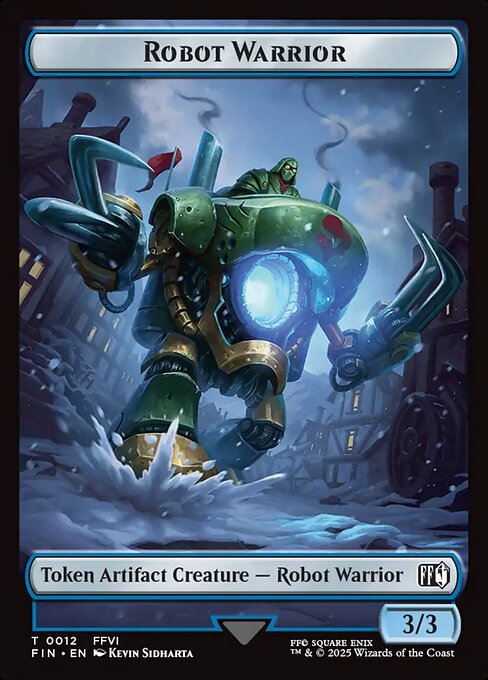 Copy (0001) // Robot Warrior (0012) Double-Sided Token (TFIN)