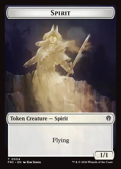 Jace (0005) // Spirit (0004) Double-Sided Token (TFRA)