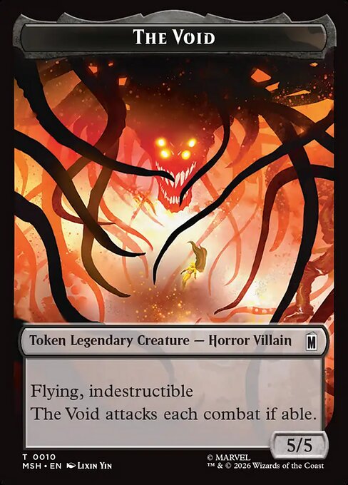 Squirrel (0014) // The Void (0010) Double-Sided Token (TMSH) - Foil
