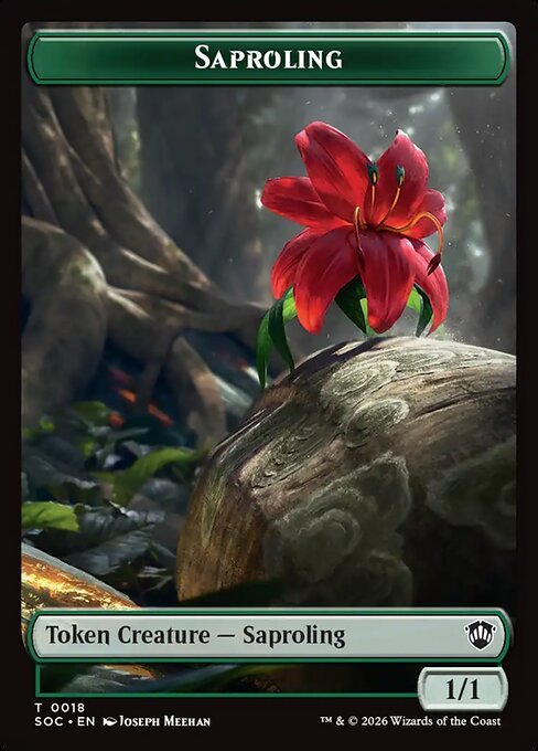 Pest (0023) // Saproling (0018) Double-Sided Token (SOC)
