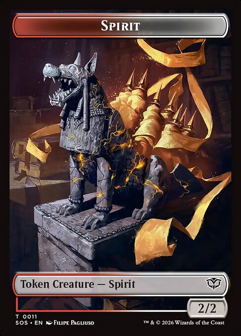 Inkling (0007) // Spirit (0011) Double-Sided Token (TSOS) - Foil
