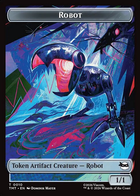 Food (0008) // Robot (0010) Double-Sided Token (TTMT) - Foil