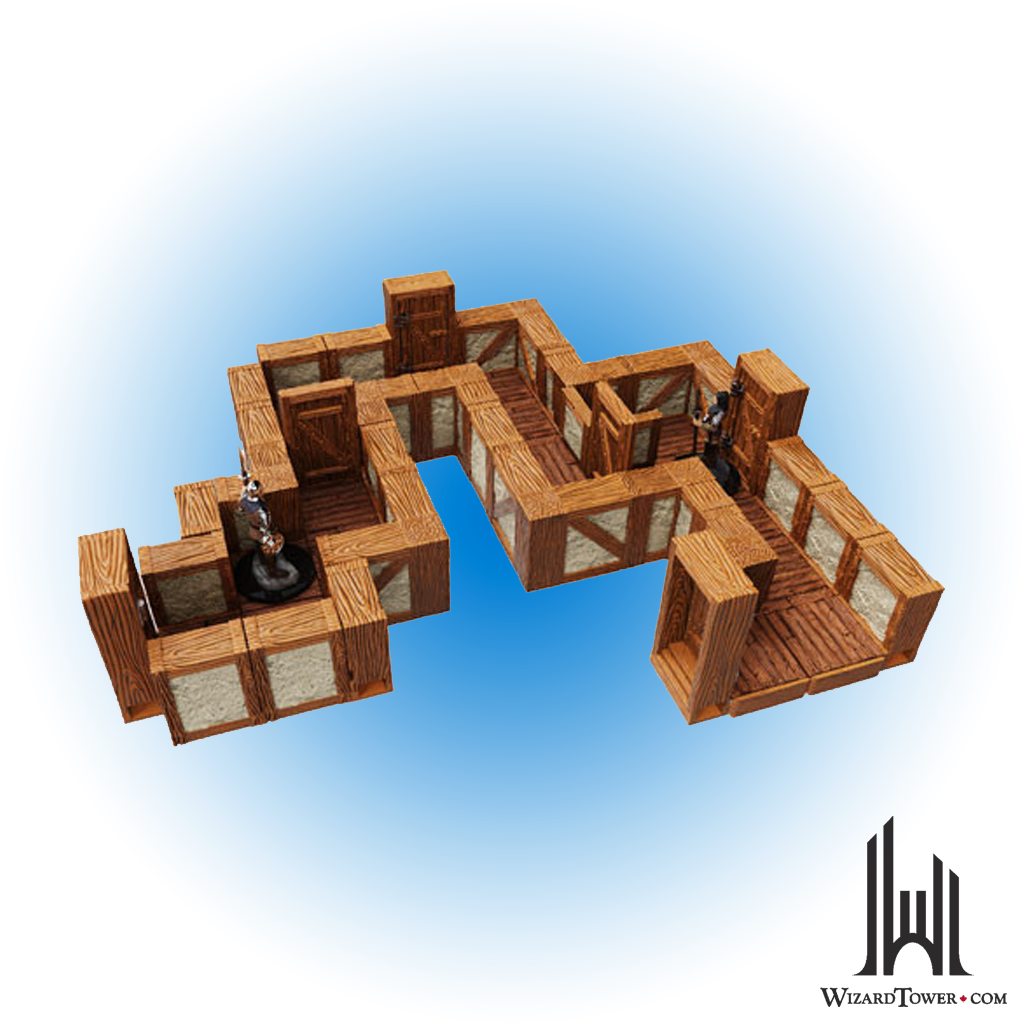 Dungeon Dressing - Warlock Tiles - Town & Village - Straight Walls