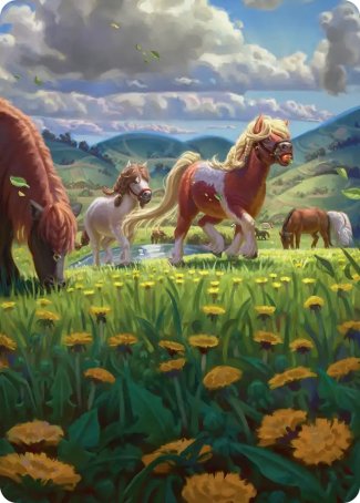 Troop of Ponies (01/54) Art Card (AHOB)