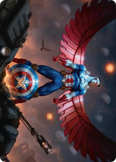 Captain America, Wings of Freedom (02/45) Art Card (AMSH)