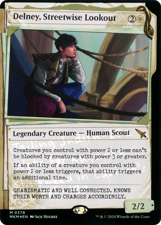 Delney, Streetwise Lookout (0378) (Showcase) - Invisible Ink Foil
