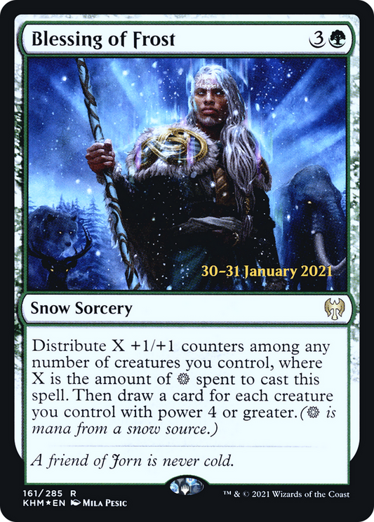 Blessing of Frost (161) (Prerelease) - Foil