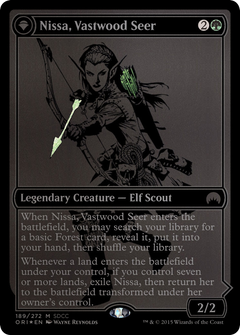 Nissa, Vastwood Seer // Nissa, Sage Animist (189) (SDCC 2015) (PS15) - Foil