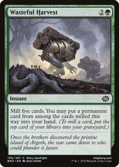 Wasteful Harvest - Foil