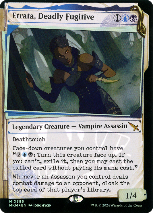 Etrata, Deadly Fugitive (0386) (Showcase) - Invisible Ink Foil