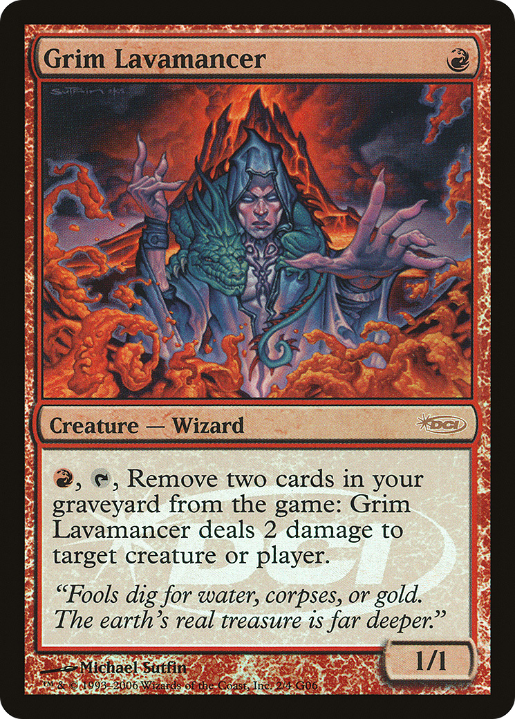 Grim Lavamancer (002) (Judge) - Foil