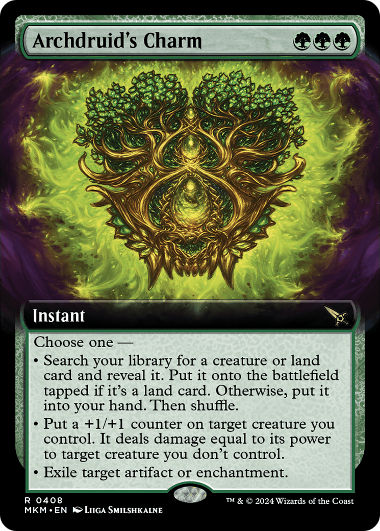 Archdruid's Charm (0408) (Extended Art) - Foil