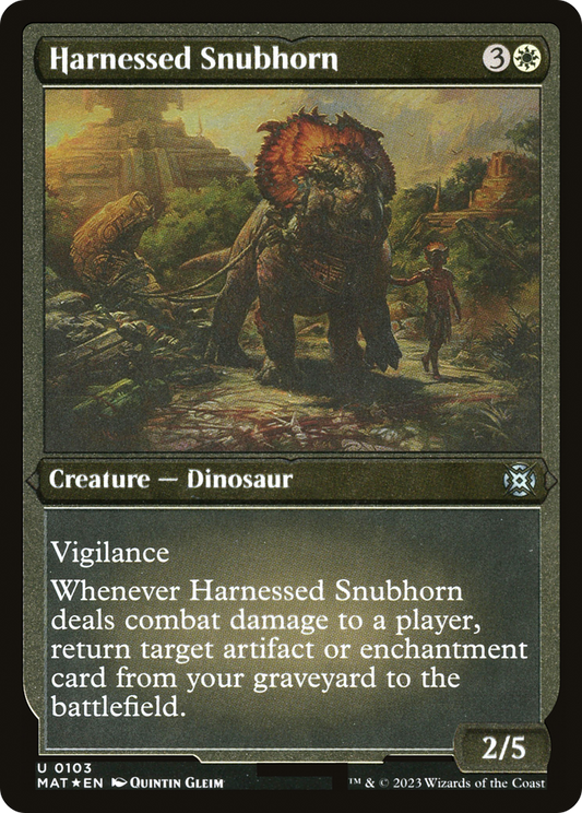 Harnessed Snubhorn (0103) - Foil Etched