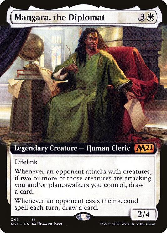 Mangara, the Diplomat (343) (Extended Art) - Foil