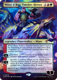 Minsc & Boo, Timeless Heroes (0879) (Borderless) - Rainbow Foil