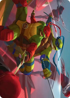 Raph & Leo, Sibling Rivals (16/54) Art Card (ATMT)