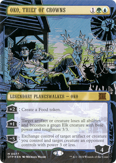Oko, Thief of Crowns (0077) (Borderless) - Textured Foil