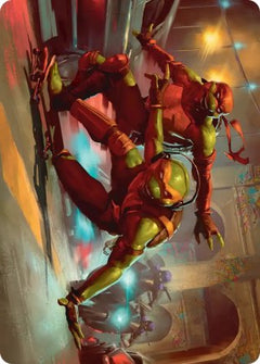 Raph & Mikey, Troublemakers (17/54) Art Card (ATMT)