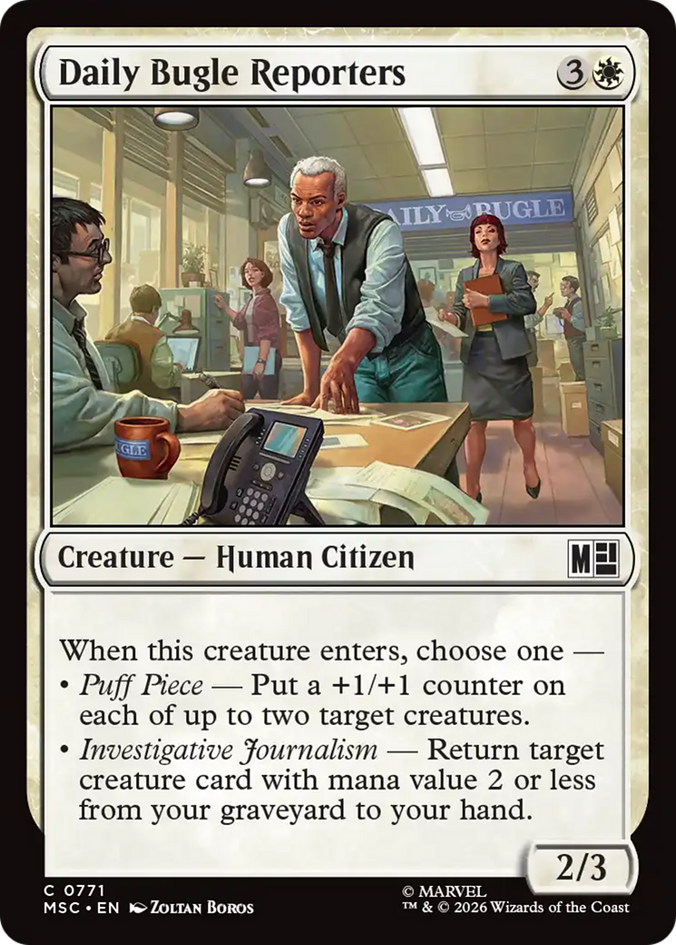 Daily Bugle Reporters (MSC) - Foil